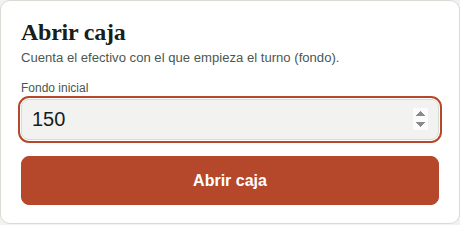 Abrir caja