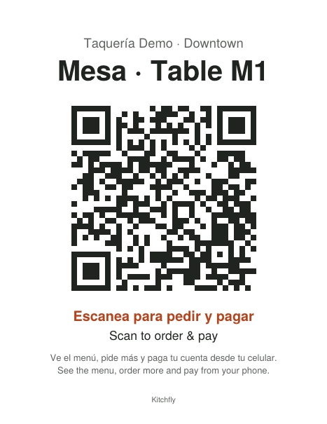 Tarjeta para imprimir
