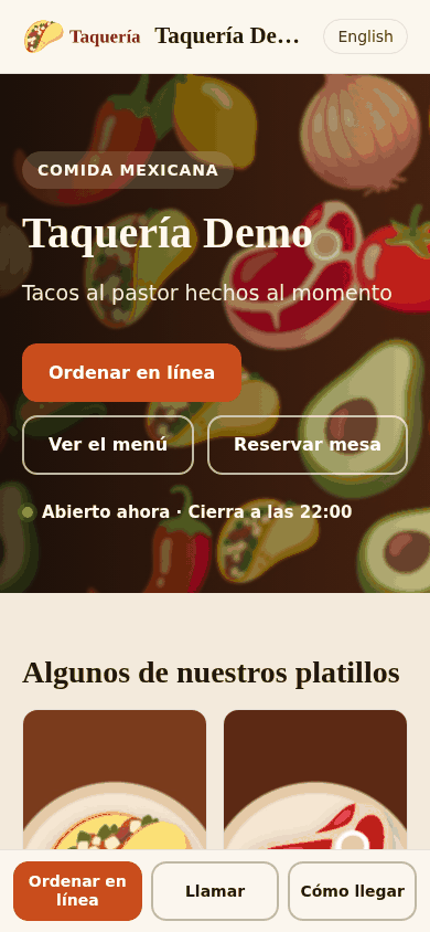 Tu sitio en el celular del cliente