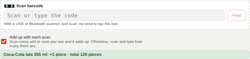Scanning during a full count