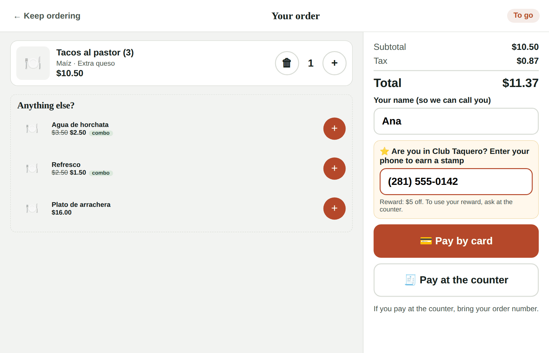 Your order
