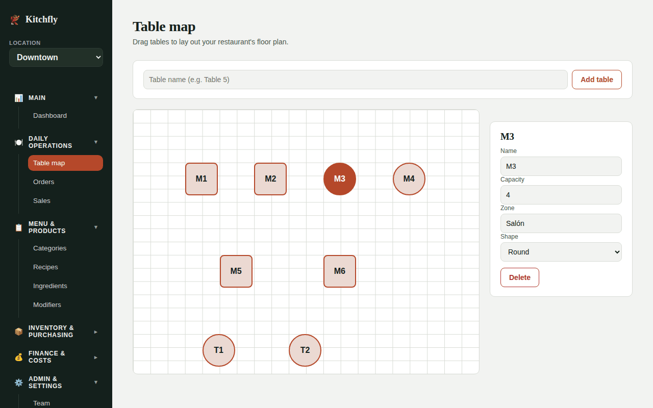 Edit a table